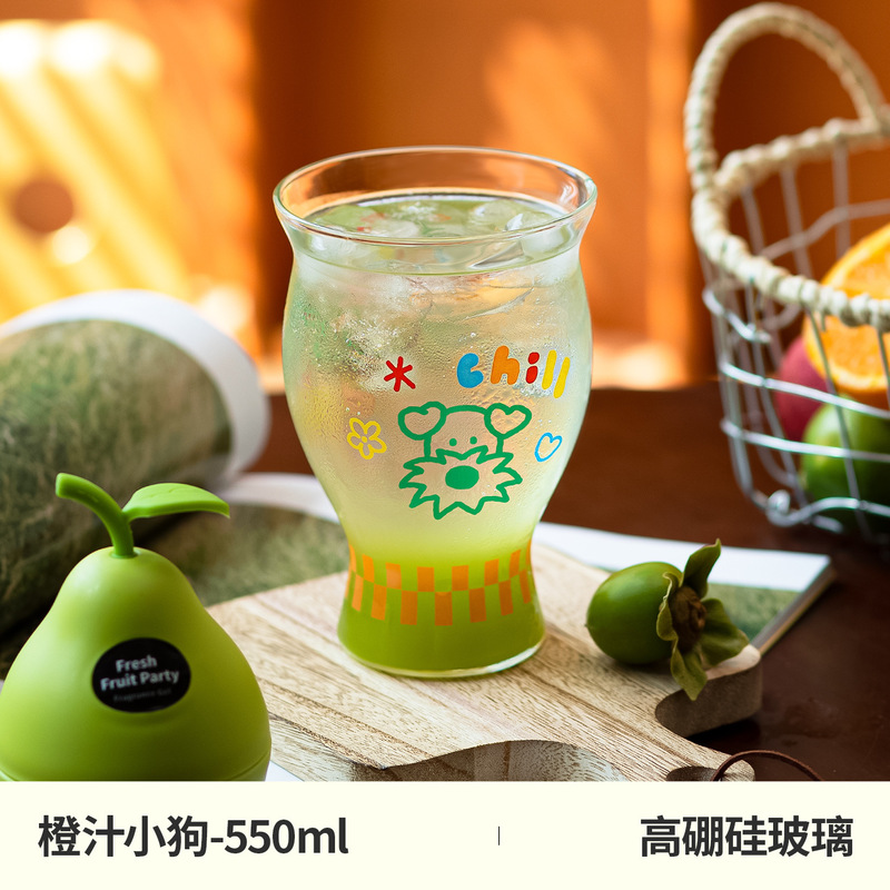 高ホウケイ酸ガラスインスタイル高温耐性コーヒーカップ冷たい飲み物ジュースカップミルク家庭用ウォーターカップビールカップ|undefined