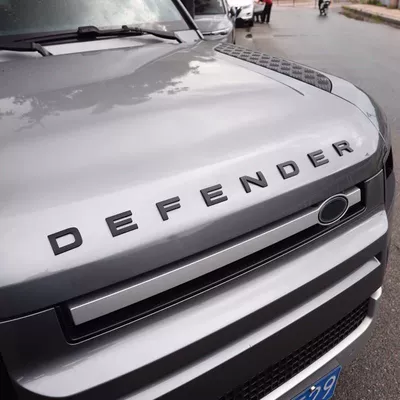 Defender front hood car stickers, Car logo