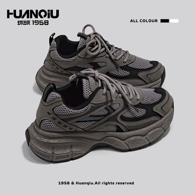 Универсальные женские кроссовки на толстой подошве в стиле «dad sneakers», новинка осени 2025, стильные кроссовки для увеличения роста, универсальные спортивные кроссовки для бега.