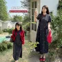 大码无袖2026刺绣连衣裙