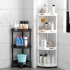 浴室コーナースタンド床置き式入浴用品収納棚トイレ多機能棚移動趙の李