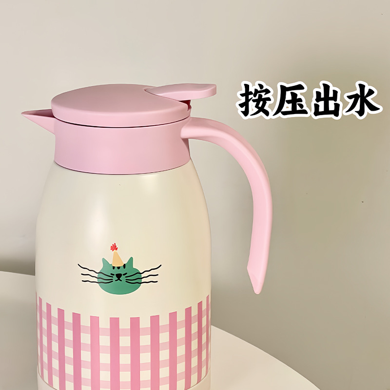 高颜値保温ポット大容量オフィス寮学生高颜値ステンレス家庭用湯たんぽ湯たんぽ|undefined