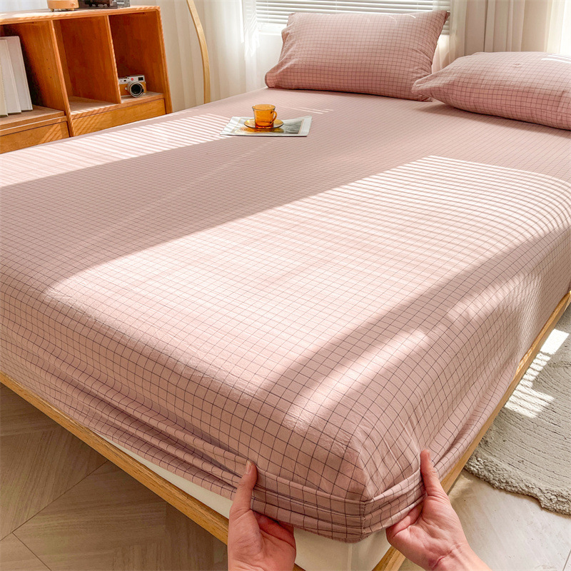 2024 nueva clase A de algodón teñido en hilo de algodón lavado funda de almohada para estudiantes