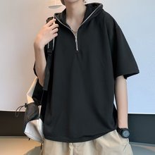 新款短袖t恤男夏季韩版潮流简约半袖上衣港风宽松休闲潮牌体恤衫