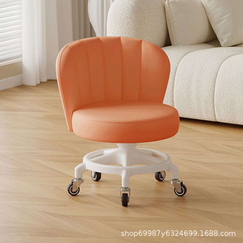 Rueda universal anti-rollback pequeña polea taburete baja silla respaldada para el hogar con un niño banco redondo rueda de correa rueda silenciosa