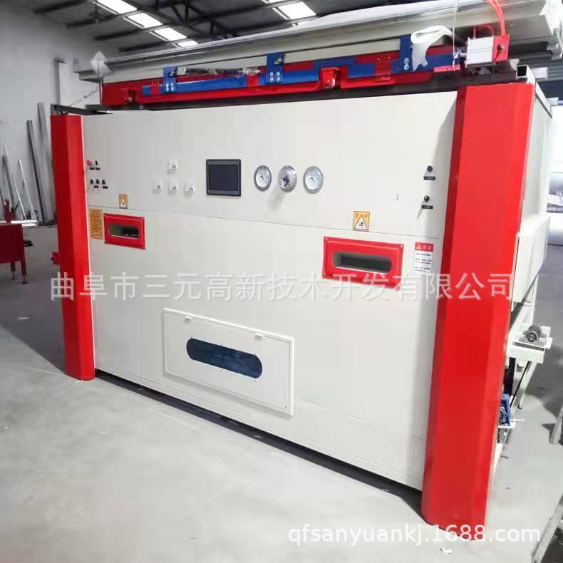 软包门吸塑机 软包皮革吸塑机 数控一键启动橱柜门真空覆膜机