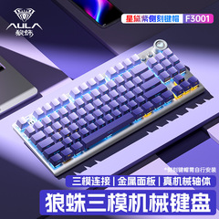 タランチュラF3001グラデーション側刻三型機械キーボード87キー高颜値家庭用電気競争ゲームキーボード