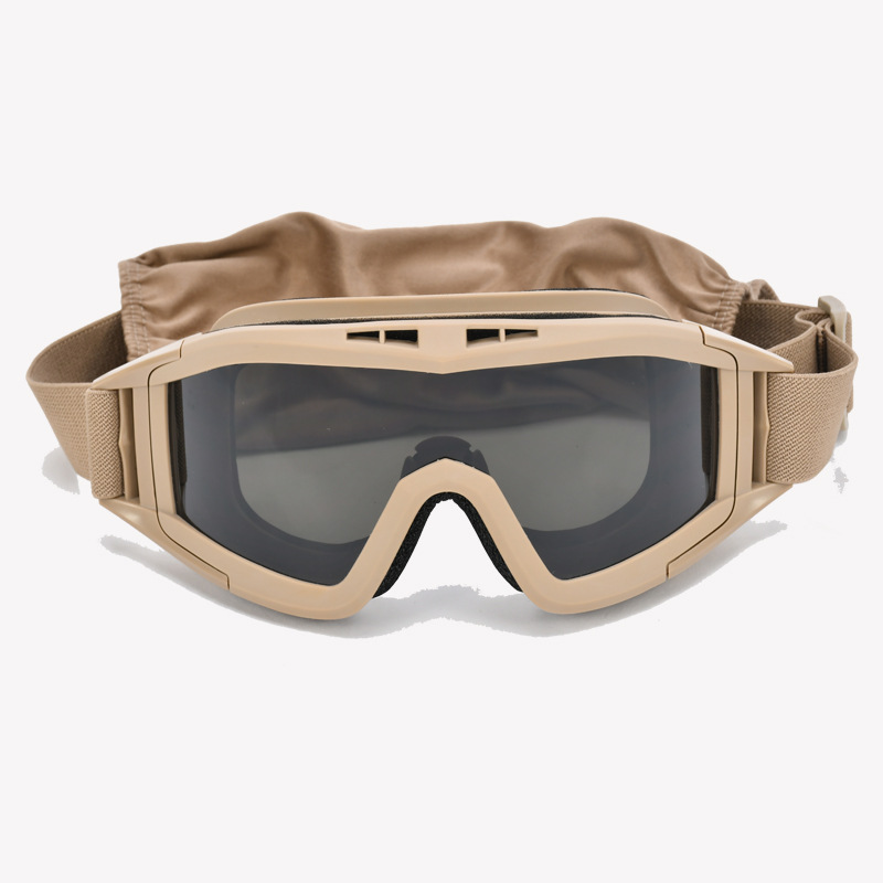 Gafas Tácticas de Protección del Desierto de TPU y PC, Lentes Intercambiables