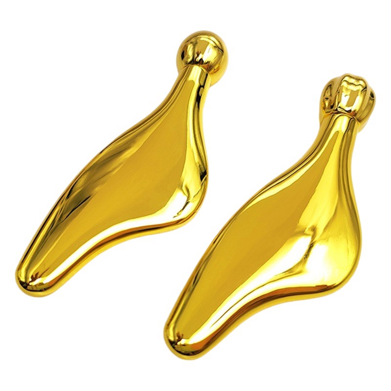 Tabla de Gua Sha de aleación de zinc, raspador facial con forma de cabeza de sirena, masaje para la piel