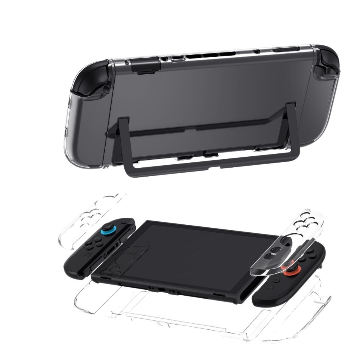 Cáscara protectora de la consola de juegos Switch2 de fábrica Cáscara de cristal dividida delgada de PC Cáscara de switch2 pedidos de comercio exterior.