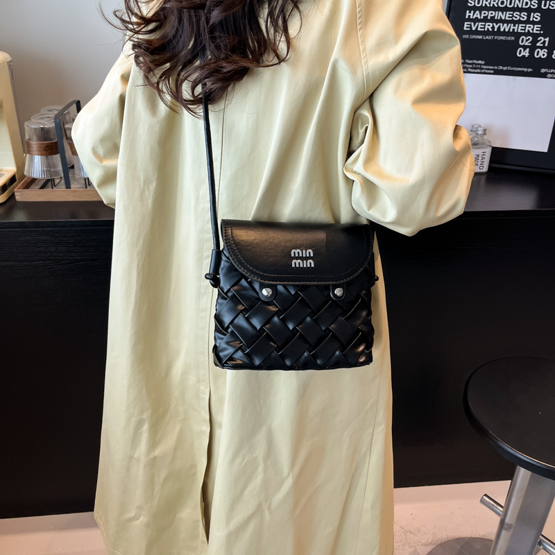 Bolsa de alta calidad transfronteriza bolso de tejido de mujer bolso cuadrado de mujer 2025 otoño y invierno nuevo estilo versátil bolso de hombro bolso de viaje