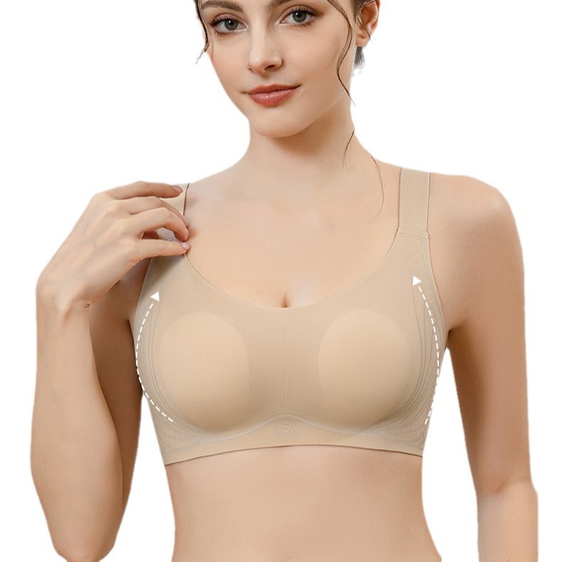 High quality ultra thin underwear, supporting bra top, plus size