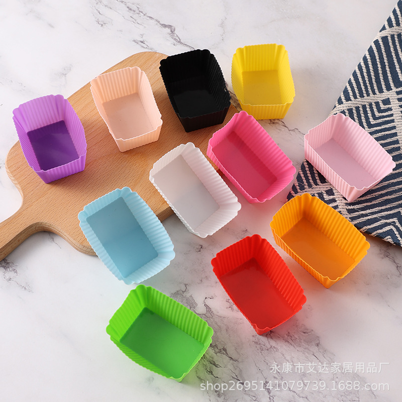 Silicone Steamed Rice Cake Mold Round Heart-Shaped Non-Stick Muffin Cup Small Cake Food Supplement Baking Tool Silicone Steamed Rice Cake Mold Round Heart-Shaped Non-Stick Muffin Cup Small Cake Food Supplement Baking Tool