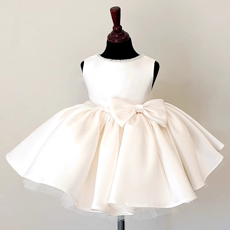 Children's Formal 2026 New Flower Girl Princess Girls' Daily Wear And First Birthday Party Dress For Spring_voghion.com