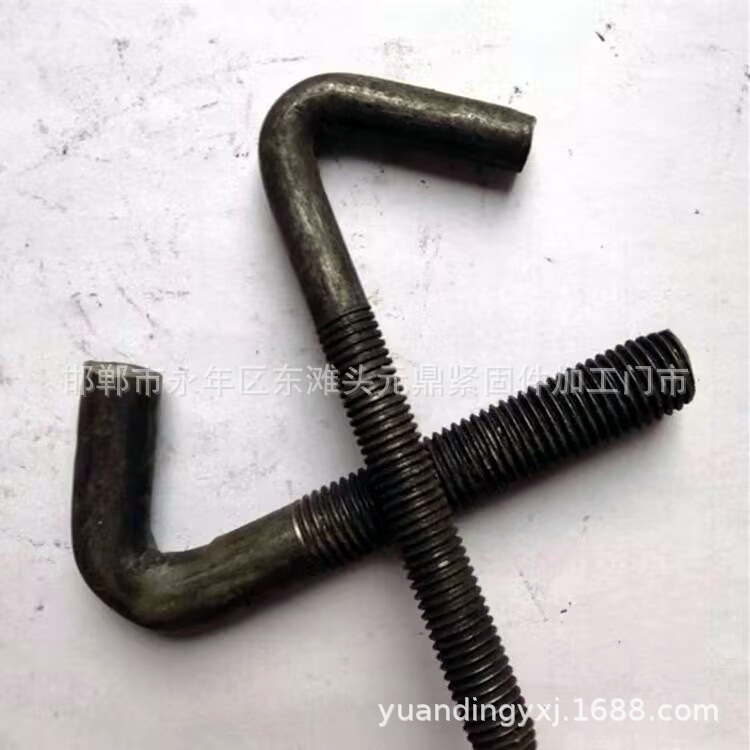 厂家勾头螺栓m3-m48镀锌地脚螺丝 小7字 9字 U型螺栓 各种异型构