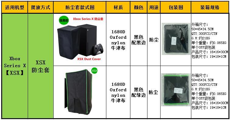 XSX 参数图