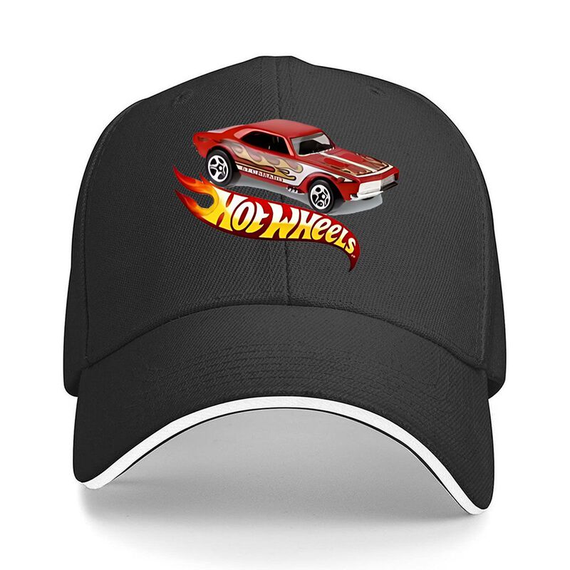 Hot Wheels Red Flame Muscle Car Pattern Distressed Denim H