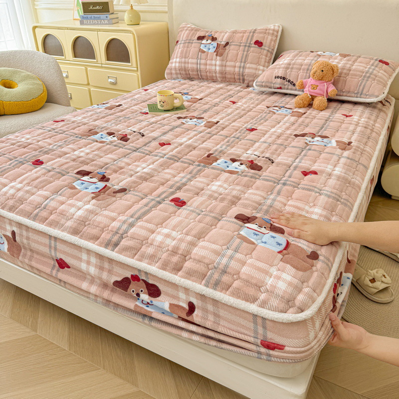 Clase A nuevo tipo de cama de algodón de leche caliente, cama de invierno más gruesa, colchón de cama de algodón caliente, cojín de algodón más cama de algodón