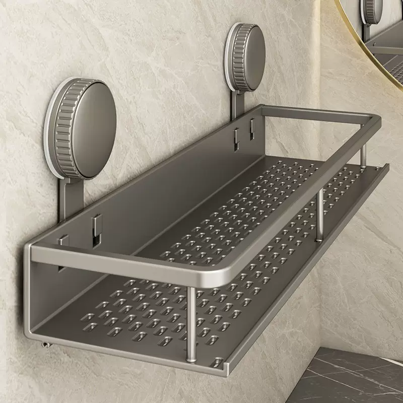 吸盘置物架卫生间浴室洗漱台用品壁挂式免打孔洗手间厕所收纳架子