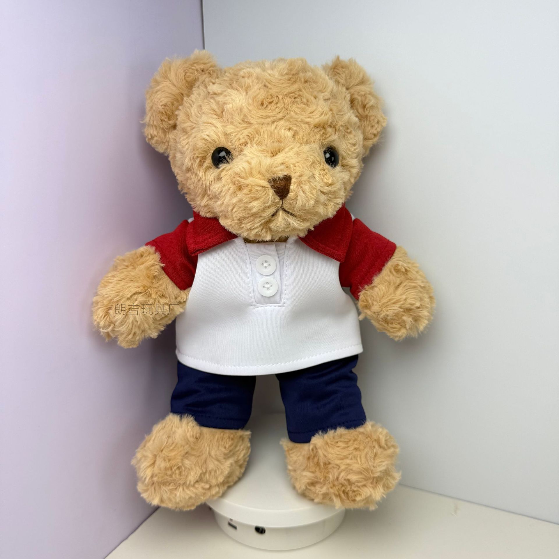 Uniforme escolar oso muñeca Teddy Teddy Juguetes de peluche Graduation Bear Regalo de graduación logotipo emblema escolar