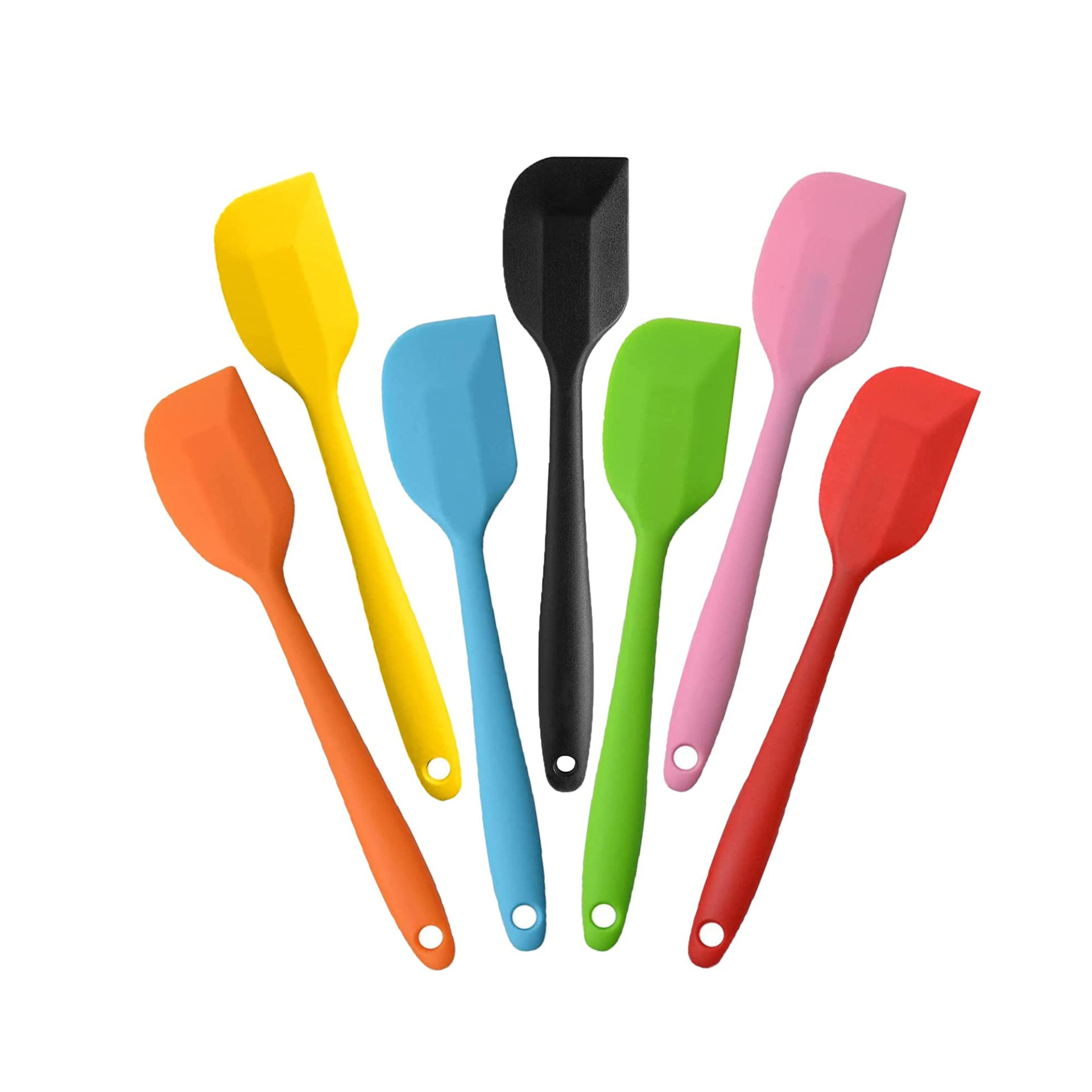 Cross-Border Integrated Silicone Spatula Cake Cream Spatula High Temperature Resistant Baking Tool Silicone Spatula