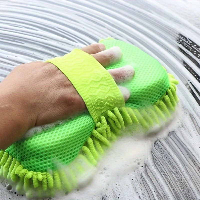 Car wash gloves Chenille polyps plush thickened car rag double sided…