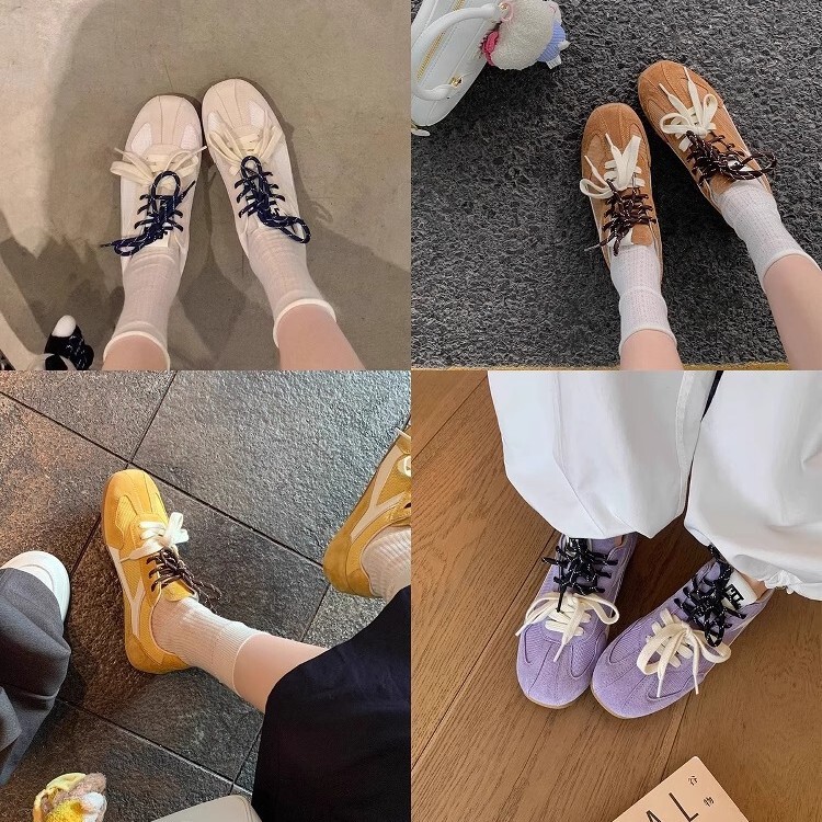 身長を3cmアップ~韓国風本革オシドリ靴ひも、女性用道徳訓練靴、レトロフォレストシューズ、メッシュスポーツカジュアルスニーカー|undefined