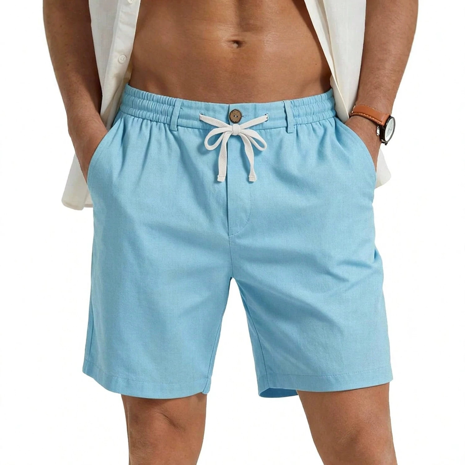 summer trend casual sports solid color fashionable shorts