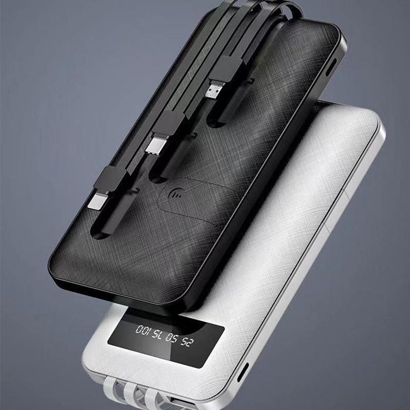 Cuatro líneas de carga portátil de 20000 mAh fuente de alimentación portátil al aire libre de carga rápida de 5w compartido de energía portátil