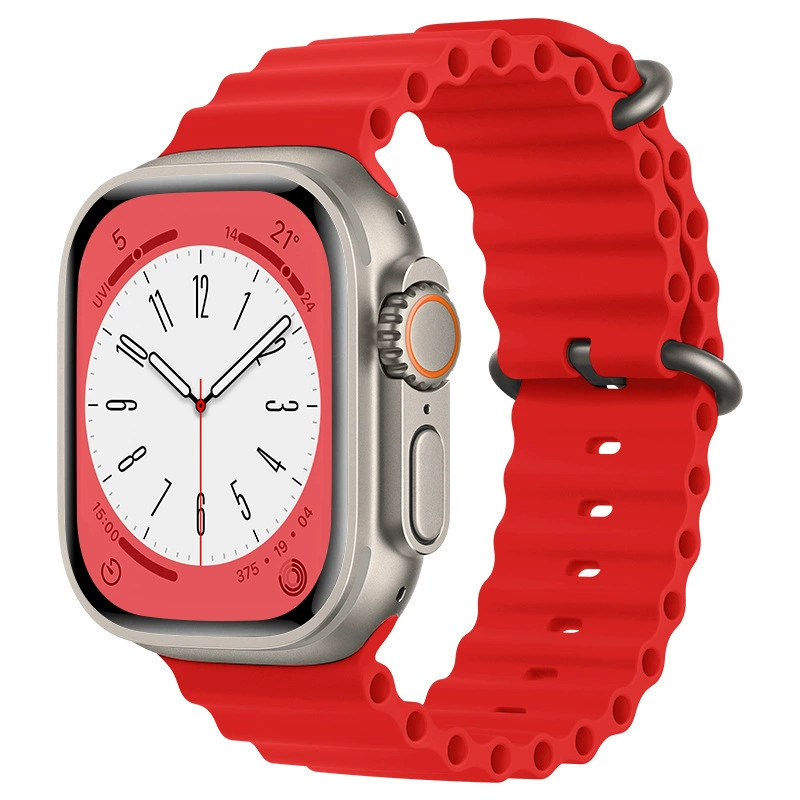 [Готовый запас и отправка в тот же день] Подходит для Apple Watch 8 Apple Ocean silikon strap Ultras8