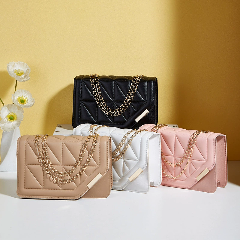 2024 летний новый тренд ромб на одно плечо косая женская сумка handbags наклонный магнитный замок пряжка небольшая квадратная сумка