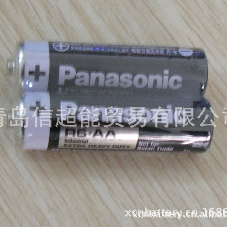 长期供应Panasonic松下AA 5号铁壳碳性电池 黑色工业装松下电池