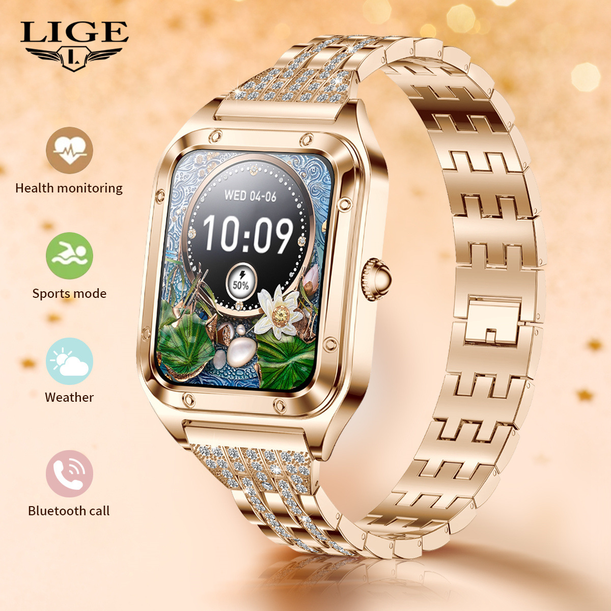 Unisex Smart Multifunctional Bluetooth Watch Waterproof Fashion Bracelet with Calling Function Business Luxury/Sport Style_voghion.com