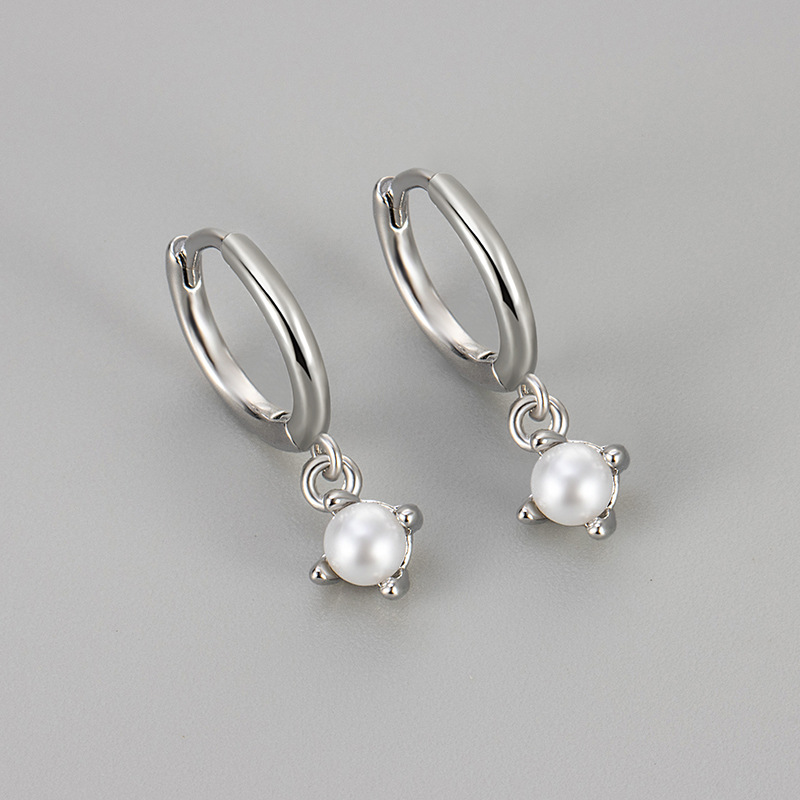 Minimalistische Perlenohrstecker Für Damen Im Europäischem Stil_voghion.com