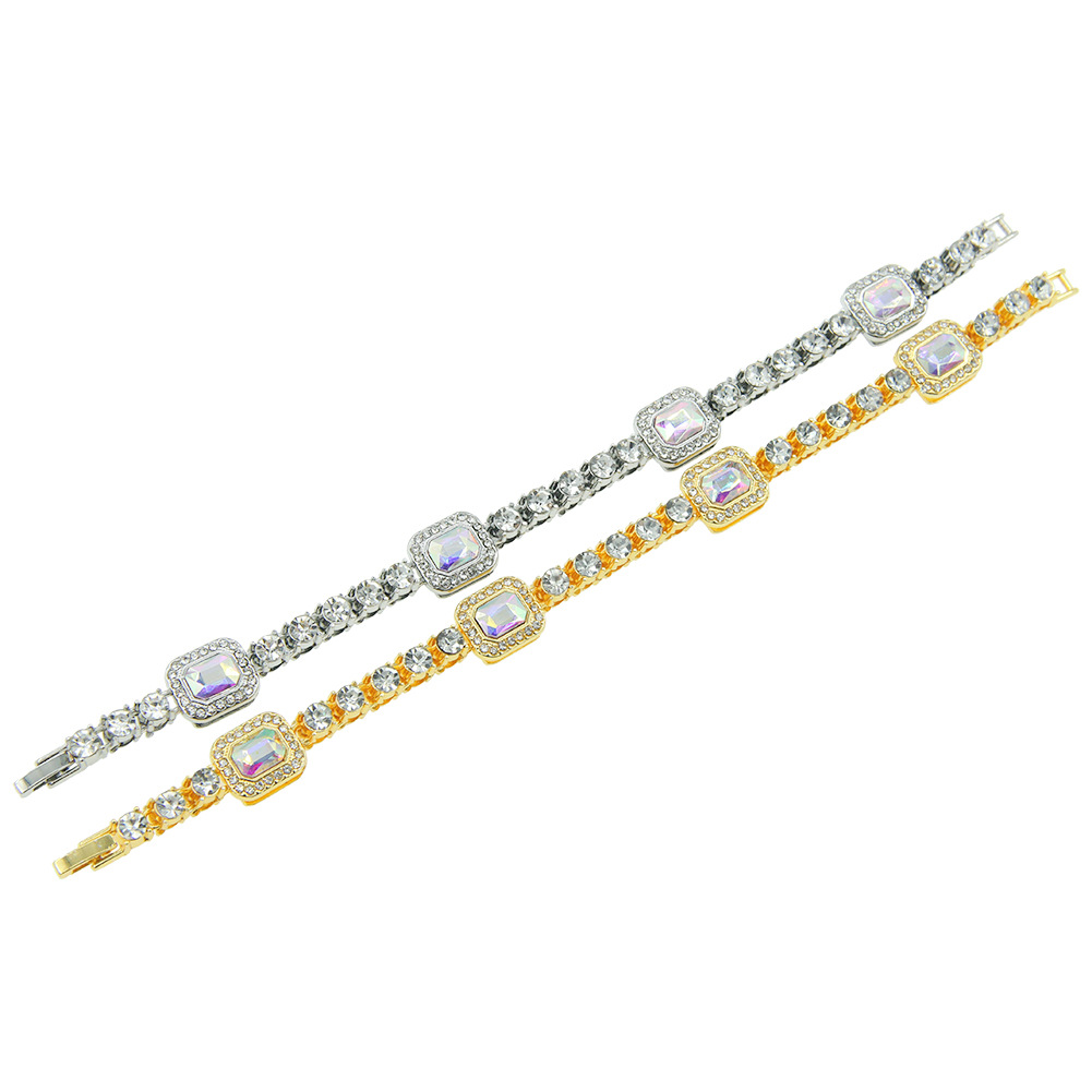 Hip-hop Patchwork Diamant Halskette Für Herren Bunter Trend Choker_voghion.com