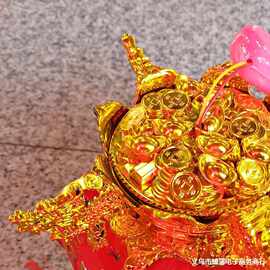 春节元旦发光手提红灯笼儿童玩具小灯笼喜庆旋转走马灯笼批发礼物