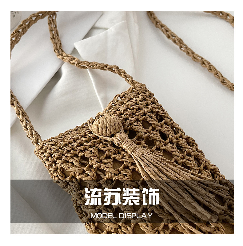 Korean summer fashion straw messenger bagpicture20