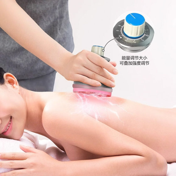 Three-way Master Physiotherapy Instrument Home Cervical Spine Massage Negative Pressure Cupping Scraping Instrument Meridian Dredging Special for Beauty Salon