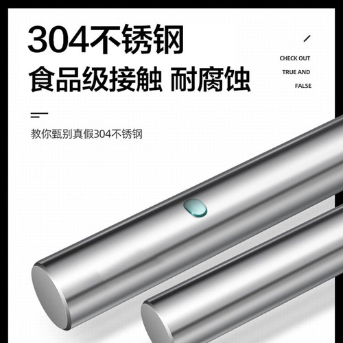 Lannuo 304 stainless steel rolling pin household rolling pin non-stick dumpling skin rolling noodle rolling pin noodle artifact