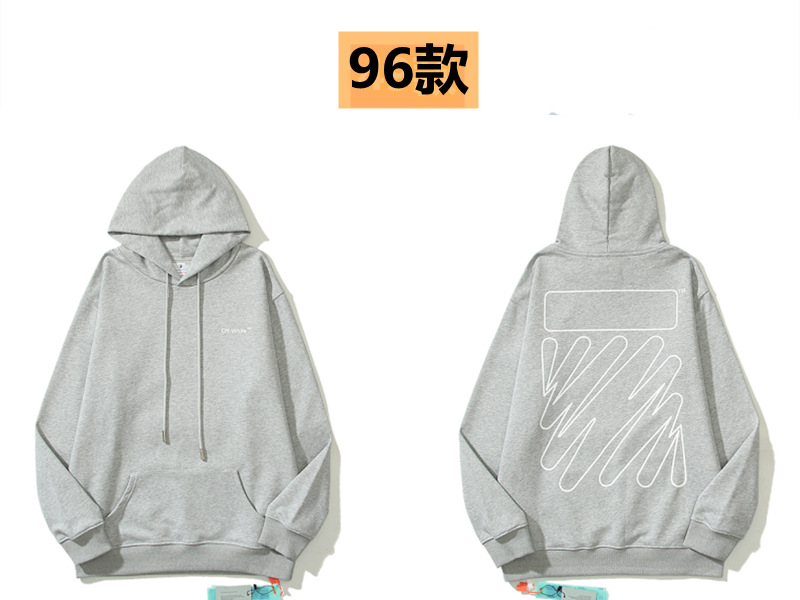 Marca de moda offwhite graffiti religioso pintura al óleo impresión de flecha hombre y mujer suelta OW pareja alta calle hoodie abrigo