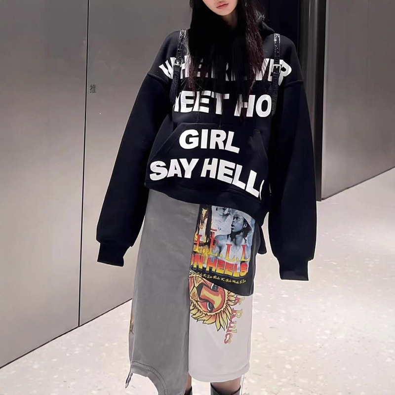 2025 Autumn and Winter New Card Trendy Brand Original Niche Cool and Handsome Letter Hooded Sweatshirt Men's High-End Short Jacket Trendy 2025 Autumn and Winter New Card Trendy Brand Original Niche Cool and Handsome Letter Hooded Sweatshirt Men's High-End Short Jacket Trendy