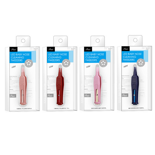 Glowing booger clip safety tweezers with light for newborn baby earwax digging tool nostril cleaning soft head