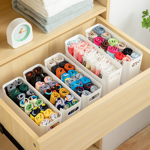 Wall socks and underwear storage box bathroom plastic wall hanging storage box transparent drawer pants storage and organization box