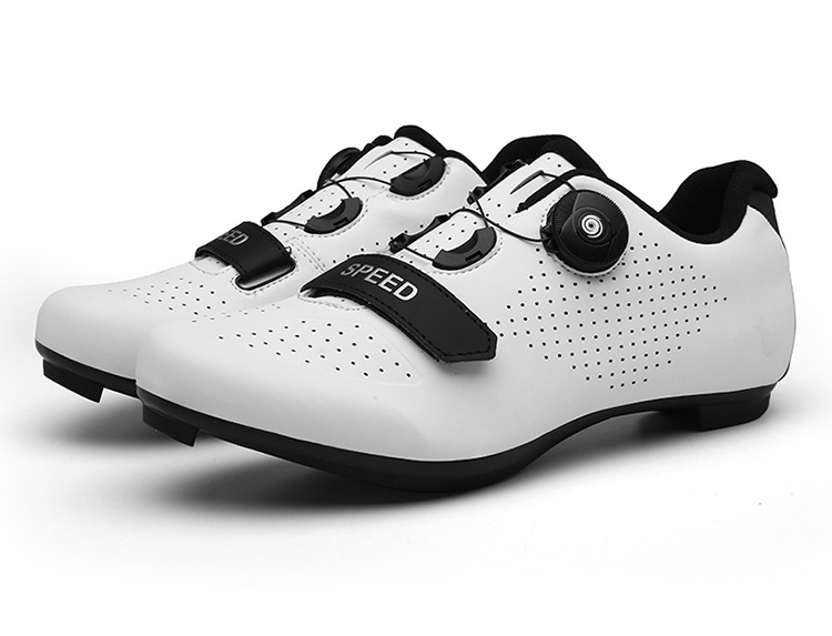 Heren fietsschoenen Fietsschoenen Ademende schoenplaatjes Compatibele indoor fietsschoenen_voghion.com