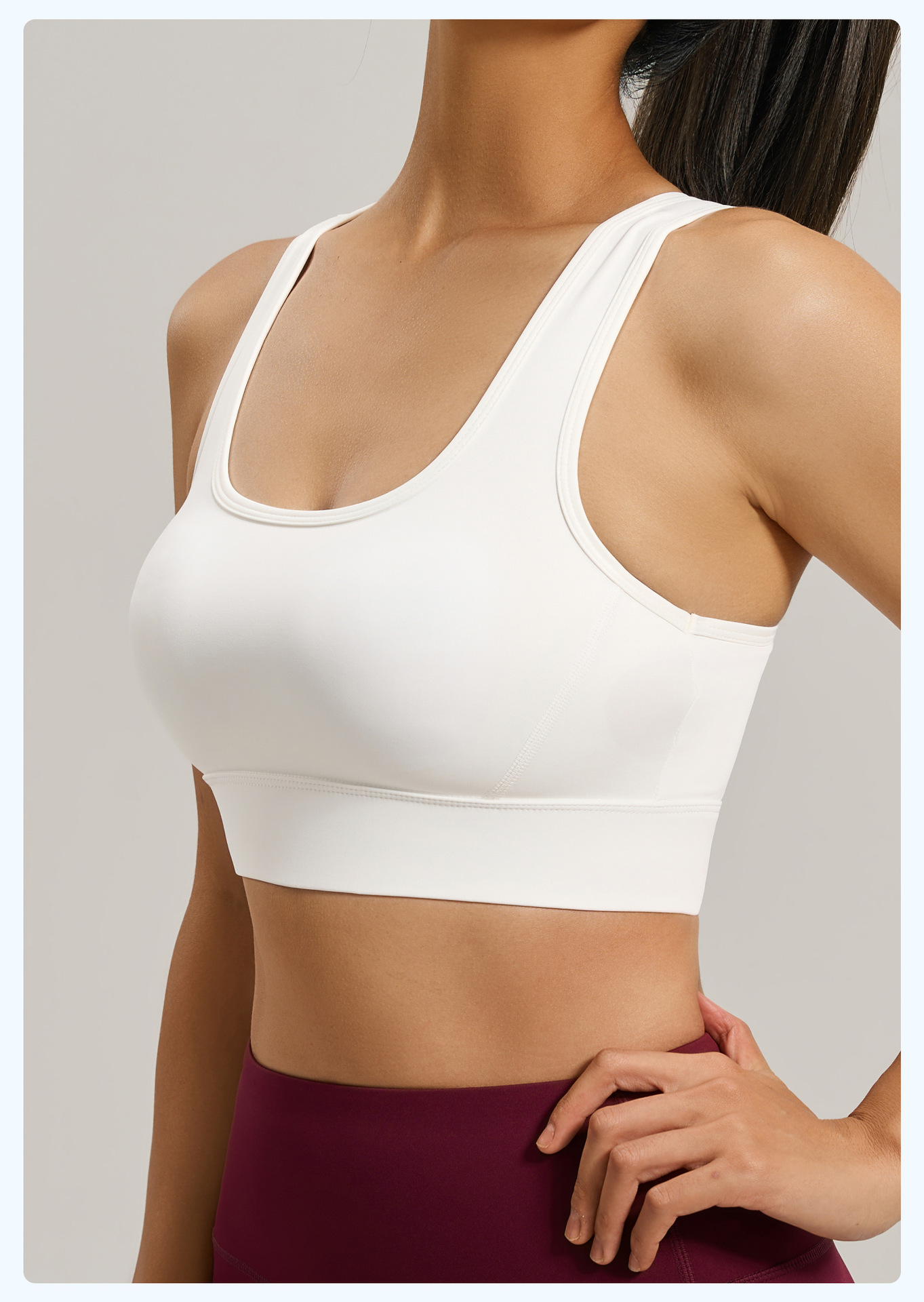 High-intensity Sports Bra For Women With Backless Adjustable Strap_voghion.com