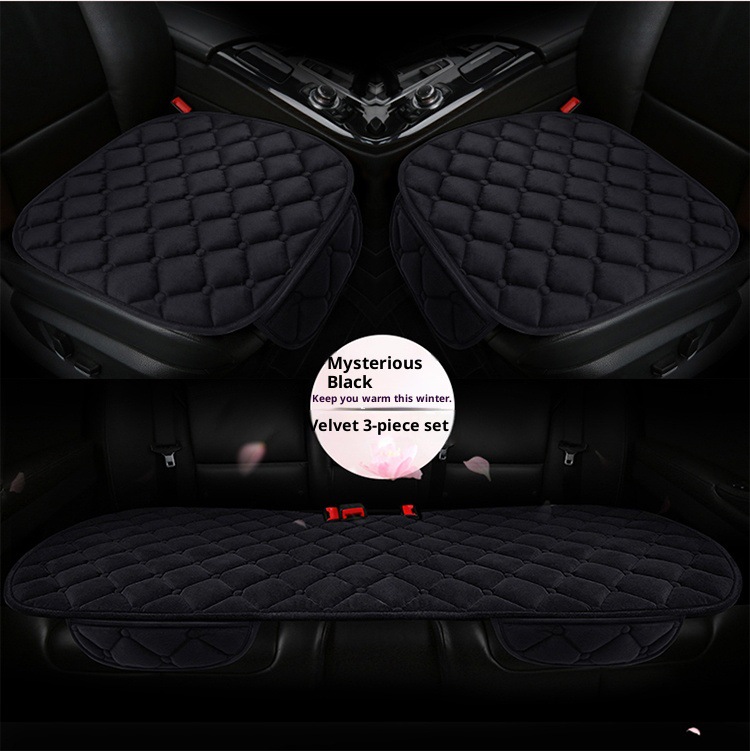 Plush Seat Cushion Half-Pack Seat Cover Velvet Seat Cushion Winter Seat Cover Small Three-Piece Cross-Border E-Commerce Car Seat Cushion