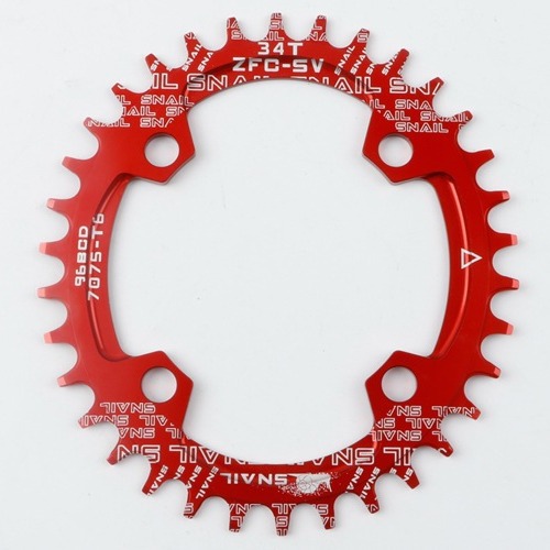 Cross-Border Snail Placa de diente positivo y negativo placa única 96BCD disco de bicicleta de montaña disco oval 32T 34T 36T