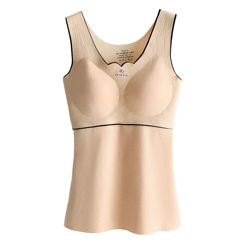 Немецкий бархатный теплый жилет с подогревом, Женский утолщенный на флисовой подкладке, бесшовный с нагрудной подкладкой, осенне-зимнее термобелье, прямые продажи с фабрики