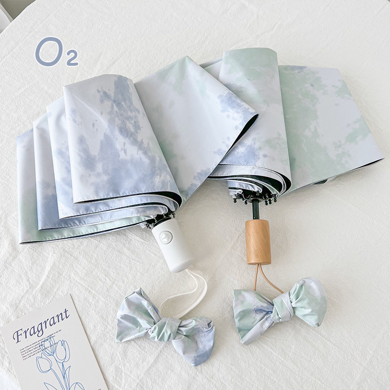 Sun Umbrella Sunshade Umbrella Rain or Shine Women's Sun Protection Uv Ins Wind Foldableing Enlarged Reinforced Wind-Resistant Portable