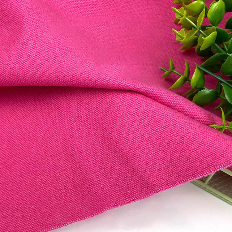 Bajo color sólido tela textil de algodón orgánico tela de lona